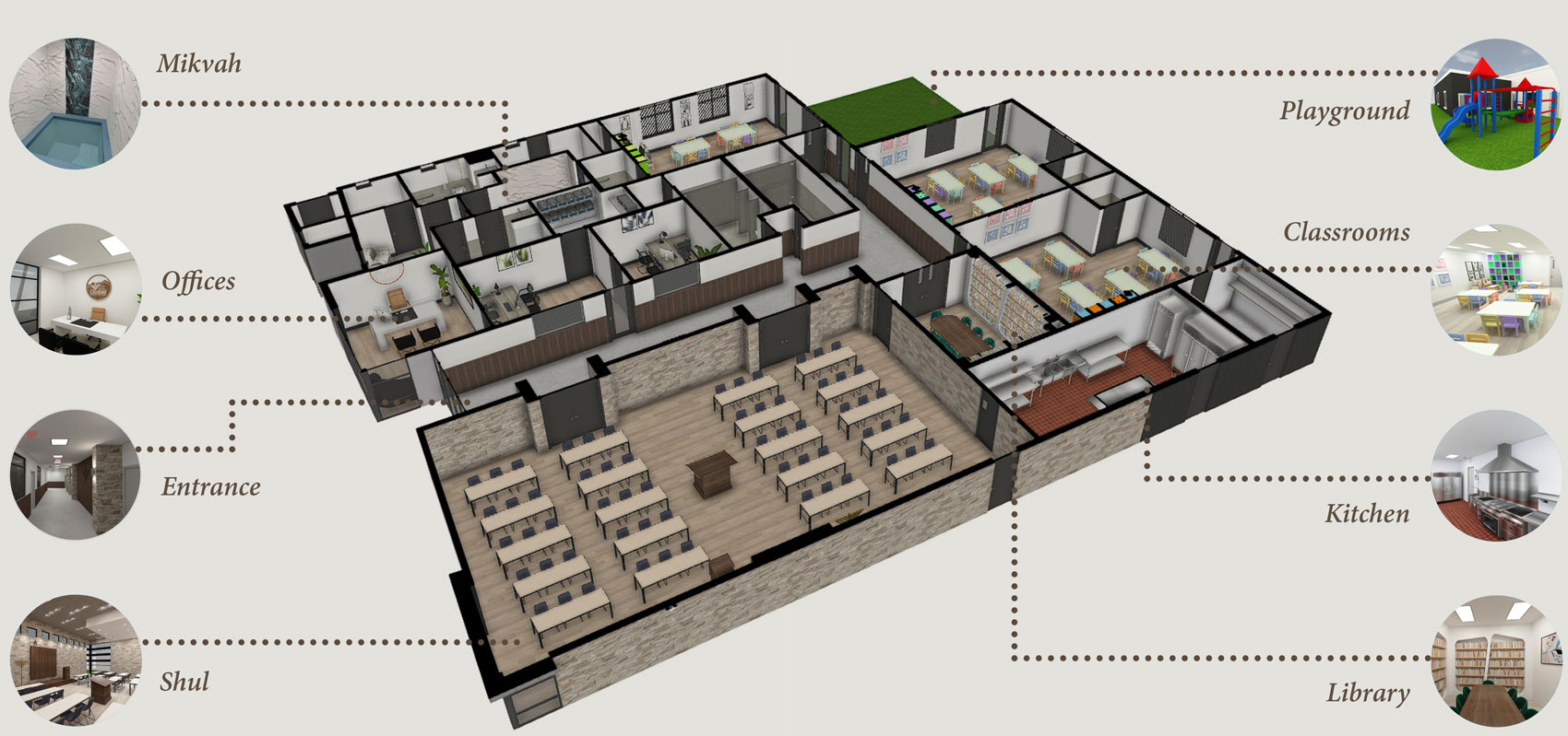 Layout of the new building