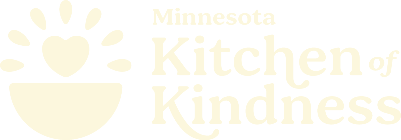 Chabad Kitchen of Kindness logo featuring a bowl with heart and sun rays